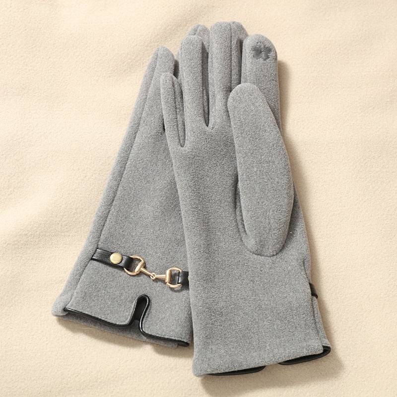 [Thermal Touchscreen Gloves] Lined Thermal Gloves - Split-finger ...