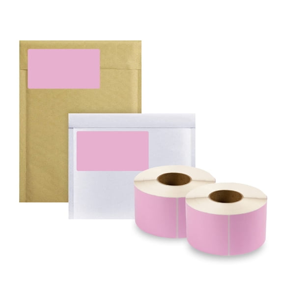 Thermal Transfer Labels Purple Matte Finish Perforated 4000 count 4 x 6 in 3 in Core