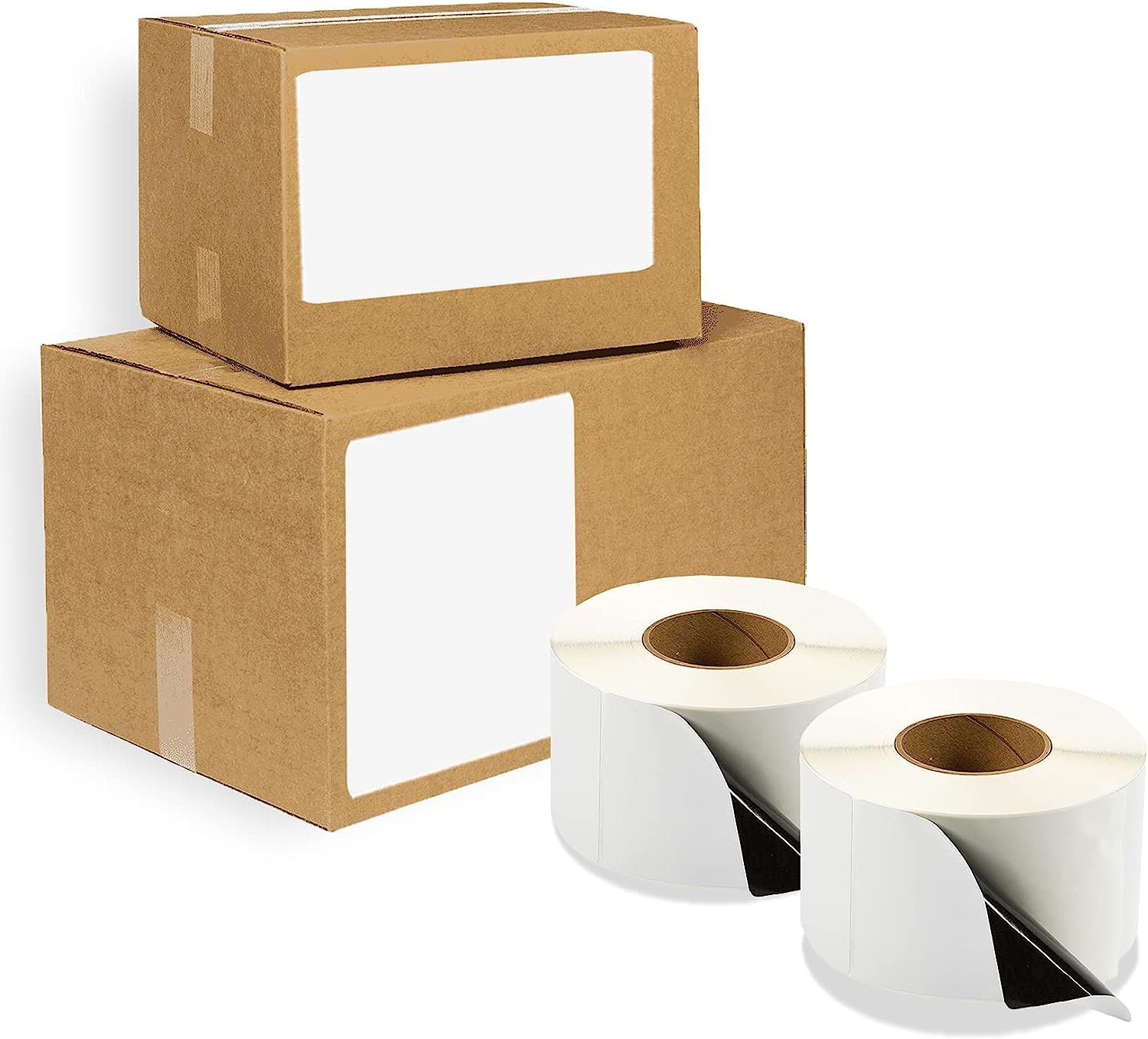 Thermal Transfer Labels 4 x 6", Pack of 4000 White Block Out Thermal