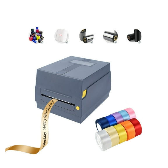 Thermal Transfer Ribbon Printer 4 Inch Jewelry Care Label Clothing Tag Shipping Barcode Printer
