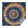 thumbnail image 1 of Orange Blue Tie Dye Mandala Pattern Square Tablecloth,Waterproof Square Table Cover,Wipeable Spillproof Washable Table Cover for Home Kitchen Party Decor 42"X42"(107x107cm), 1 of 6