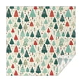 thumbnail image 1 of Beige Christmas Tree Pattern Square Tablecloth,Waterproof Square Table Cover,Wipeable Spillproof Washable Table Cover for Home Kitchen Party Decor 60"x60"(152x152cm), 1 of 6