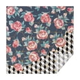 thumbnail image 1 of Pioneer Flower Floral Print Pattern Square Tablecloth,Waterproof Square Table Cover,Wipeable Spillproof Washable Table Cover for Home Kitchen Party Decor 42"X42"(107x107cm), 1 of 6