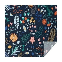 Pioneer Flower Floral Print Pattern Square Tablecloth,Waterproof Square Table Cover,Wipeable Spillproof Washable Table Cover for Home Kitchen Party Decor 42"X42"(107x107cm)
