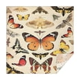 thumbnail image 1 of Beige Butterfly Moth Pattern Square Tablecloth,Waterproof Square Table Cover,Wipeable Spillproof Washable Table Cover for Home Kitchen Party Decor 42"X42"(107x107cm), 1 of 6