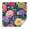thumbnail image 1 of Pioneer Flower Floral Print Pattern Square Tablecloth,Waterproof Square Table Cover,Wipeable Spillproof Washable Table Cover for Home Kitchen Party Decor 60"x60"(152x152cm), 1 of 6