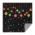 thumbnail image 1 of Black Christmas Ornament Pattern Square Tablecloth,Waterproof Square Table Cover,Wipeable Spillproof Washable Table Cover for Home Kitchen Party Decor 60"x60"(152x152cm), 1 of 6