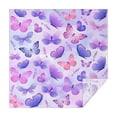 thumbnail image 1 of Purple Butterfly Lavender Pattern Square Tablecloth,Waterproof Square Table Cover,Wipeable Spillproof Washable Table Cover for Home Kitchen Party Decor 42"X42"(107x107cm), 1 of 6
