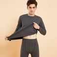 thumbnail image 1 of Thermal Underwear Autumn Cashmere Protein Long Sleeve Autumn Winter Round Neck Sanding Heat Warm Autumn Pants Suit Men, 1 of 10
