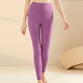 thumbnail image 1 of Thermal Underwear Bottoms For Women New Thermal Leggings With Thick Velvet Lining Warm High Waisted Elastic Bottom And Plus Size Long Johns Hot Pink L, 1 of 4