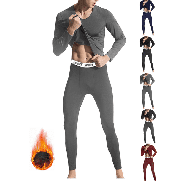 Thermal Underwear Long Johns for Men Cold Weather Bottom Top 4 way stretch Base Layer Warm Winter Sport Gear Daily Wear