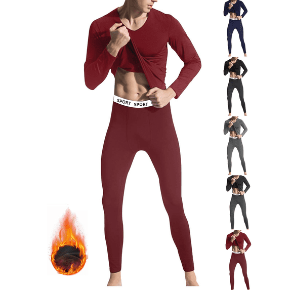 Thermal Underwear Long Johns for Men Cold Weather Bottom Top 4 way stretch Base Layer Warm Winter Sport Gear Daily Wear