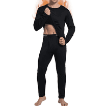 Thermal Underwear Long Johns for Men Fleece Lined Base Layer Tops and Bottoms Set Cold Weather Clothing Gear Winter Gift