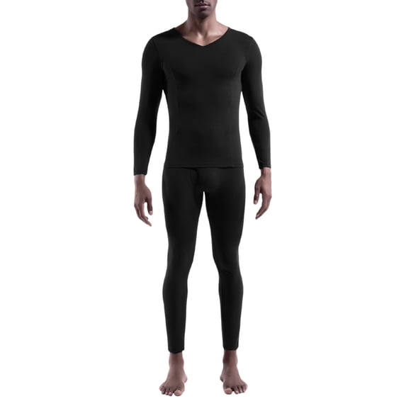 Thermal Underwear for Men Long Johns Set Lined Winter Cold Weather | Base Layer Top & Bottom Set, Moisture-Wicking, Heat Retention, Gift For Men, Ideal For Skiing, Hunting Outdoor, Sleepwear
