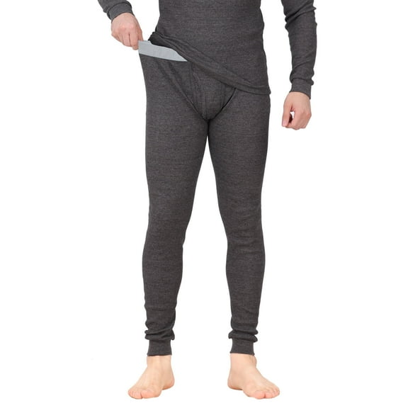 Thermal Underwear Pants For Men Long Johns Cotton Blend Base Layer Waffle Knit Bottoms Classic Cold Weather