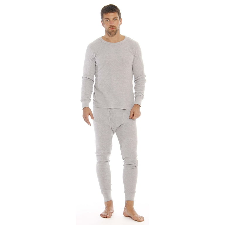 Thermal Underwear Set for Men (Grey, 3X)