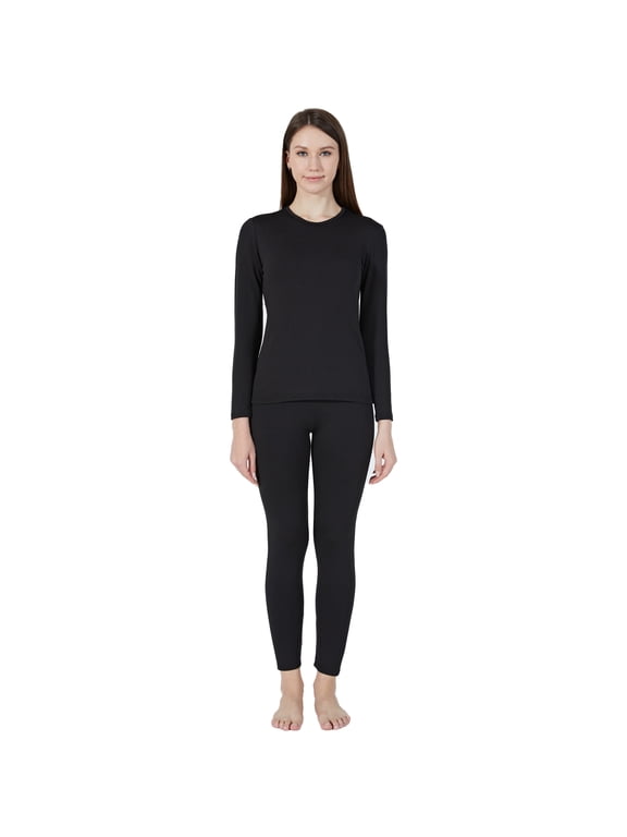 Thermal Underwear Set for Women Long Johns Set with Fleece Lined