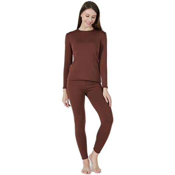 Thermal Underwear Set for Women Long Johns Set with Fleece Lined
