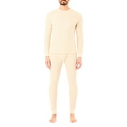 Men's Smith's Workwear 2-piece Thermal Set Color: Ecru Size: M