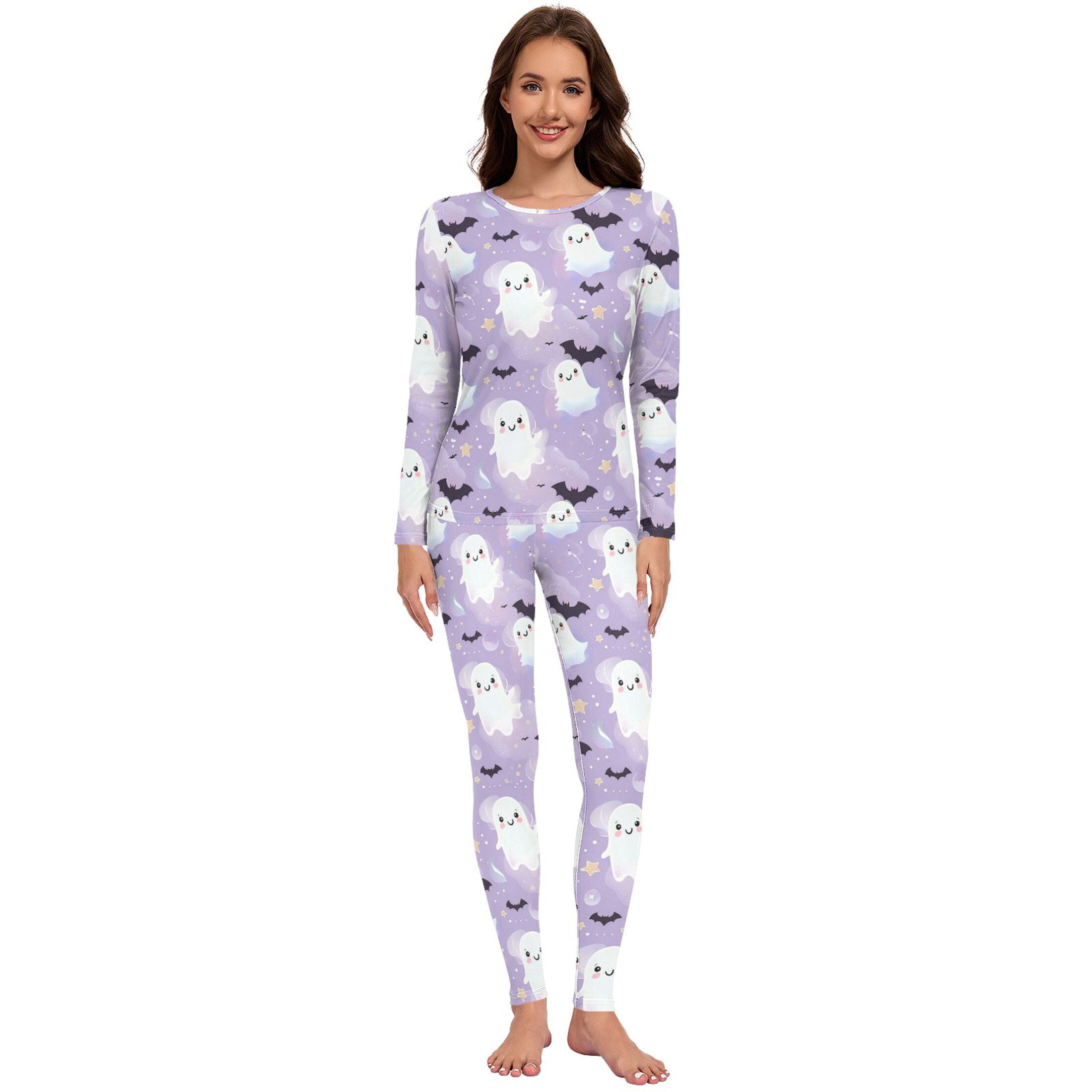 Thermal Underwear Sets for Women Base Layer Cold Weather Top Bottom ...