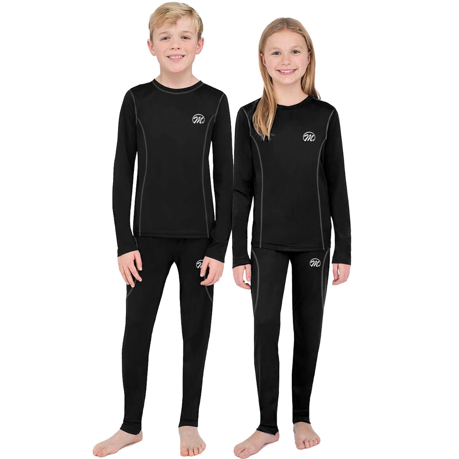 Thermal Underwear for Girls (Long Johns Thermals Set) Shirt & Pants
