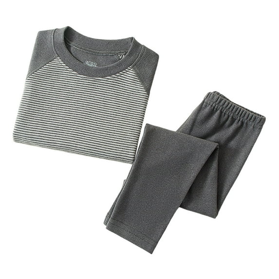 Thermal Underwear for Kids Long Johns, Girls Boys Thermal Underwear Set for Skiing, Base Layer Long Underwear Boy Winter Dark Gray 11-12 Years