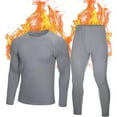 thumbnail image 1 of Thermal Underwear for Men: Fleece Lined Long Johns Base Layer, Extreme Cold Weather Winter Ski Thermals Top and Bottom Set, 1 of 6