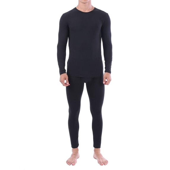 Thermal Underwear for Men, Long John for Mens Thermal Underwear Set Base Layer Cold Weather Thermals Top and Bottom Set for Running Skiing