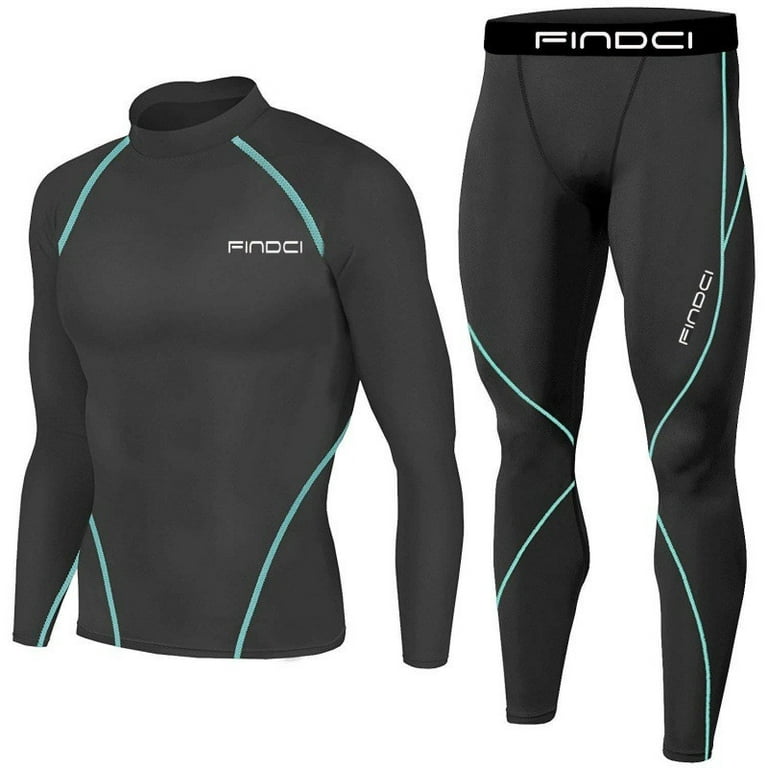 Mens Thermal Underwear Set Winter Sport Long Johns Base Layer for