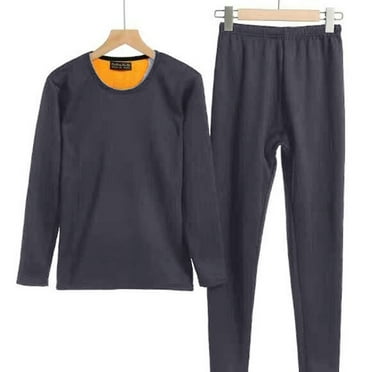 Thermal Underwear for Men Long Johns With Fleece Lined Long Underwear Set Cold Weather Winter Top Bottom