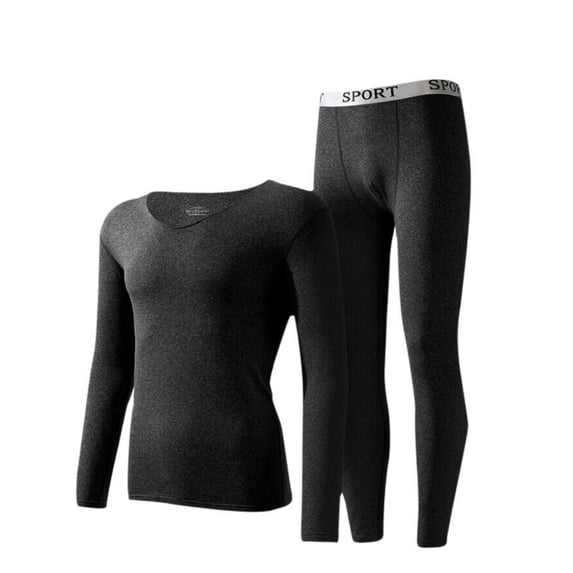 Thermal Underwear for Men, Ultra Soft Thermal Underwear Warm Base Layer Top and Bottom Set for Cold Weather