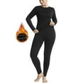 thumbnail image 1 of Thermal Underwear for Women Long Johns with Fleece Lined Base Layer Top and Bottom Set Cold Weather, 1 of 8