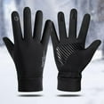 thumbnail image 1 of Thermal Warm Gloves for Men Women Windproof Waterproof Winter Gloves Touch Screen Compatible with Non- Grip for Cycling Running Driving Hiking Skiing Sports, 1 of 4