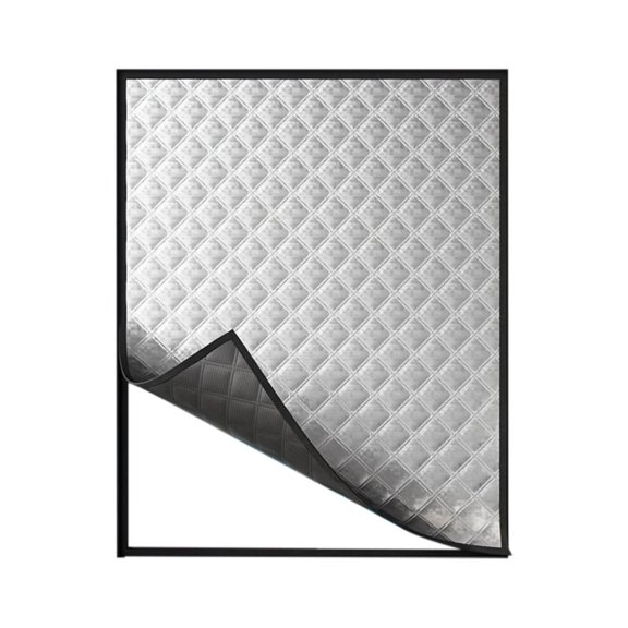 Thermal Window Cover for Winter, Window Insulation Kit, Oxford Cloth Cotton Layer Window Cover to Keep Heat In, Soundproof, Reduces Cold Drafts, Indoor Use, Velcro Included, 35 x 59 Inch