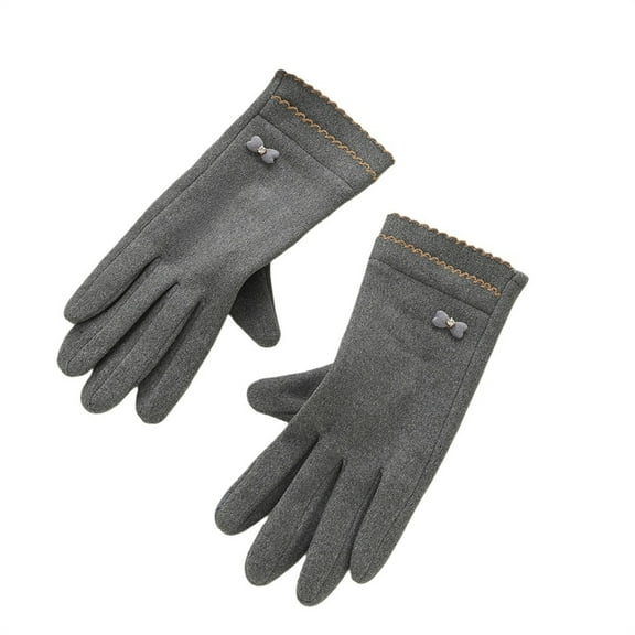 Thermal Winter Gloves-Fleece Lining Touch Screen Knit Stretchy Warm Gloves for Running Cycling Riding- Men Women