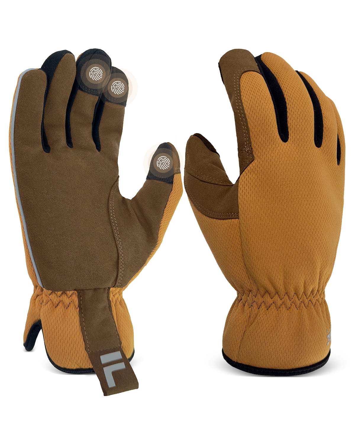 Thermal Winter Work Gloves for Men, High Dexterity Cold Weather Glove for Driving, Gardening, Motorcycle, and Mechanics