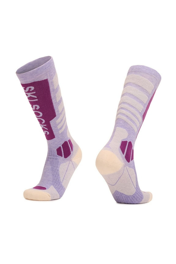 Thermal Women Outdoor Ski Socks Merino Wool Cold Weather Socks Thermal Knee High Socks