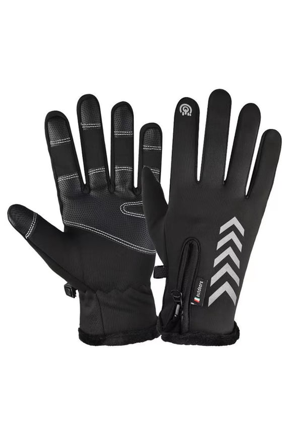 Thermal Work Gloves, Durable & Cut Resistant for Outdoor Labor, Construction, Gardening & Heavy-Duty Winter Use Black