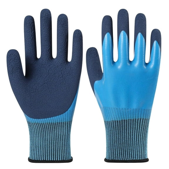 Thermal Work Gloves for Men and Women, Winter Gloves with Grip for Cold Weather, Water Resistant Nylon Shell for Outdoor Jobs, Construction, Fishing, 1 Pair