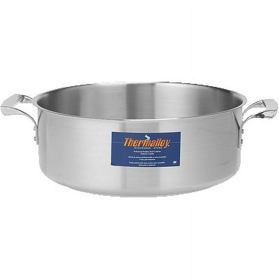 Thermalloy Stainless Steel Brazier, 20-Quart - Professional-Grade Cookware