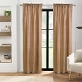 thumbnail image 1 of Thermalogic Checkmate Energy Efficient Room Darkening Mini Check Pattern Pole Top Curtain Panel Pair Each 40" x 72" Burgundy, 1 of 5