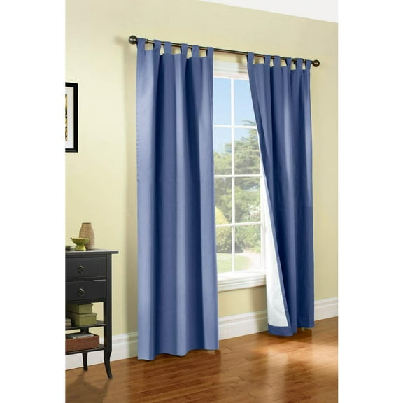 Commonwealth Weathermate 54" Tab Curtain Panel in Blue (Set of 2)