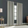 thumbnail image 1 of Zoey Room Darkening Grommet Curtain Panel 52 x 84 in Grey, 1 of 7