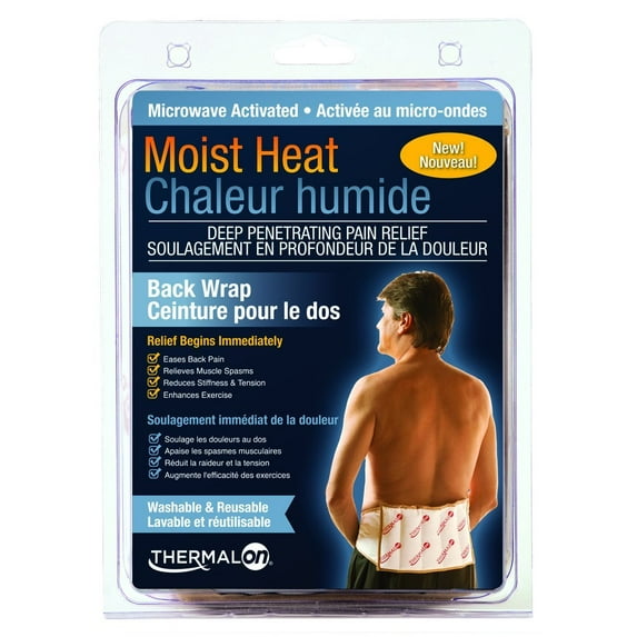 Thermalon Moist Heat Deep-Penetrating Pain Relief Back Wrap 7 X 12 In - 1 Ea, 3 Pack