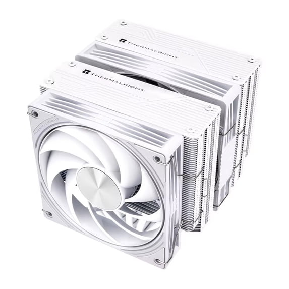 Thermalright FT140 White Frost Tower Air Cooler with Full Reflow Soldering, Seven Heat Pipes, Dual LCP Performance Fan