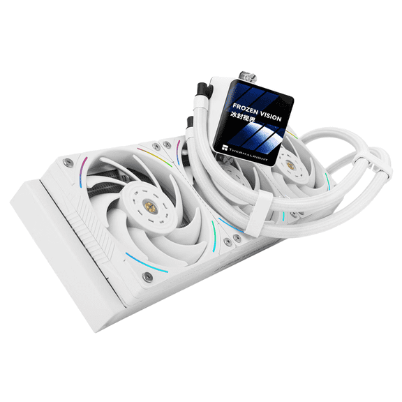Thermalright Frozen Vision 360 WHITE One-in-One 5V ARGB Fan & 2.88 LCD Screen CPU Liquid Cooling Heatsink for Computer Case