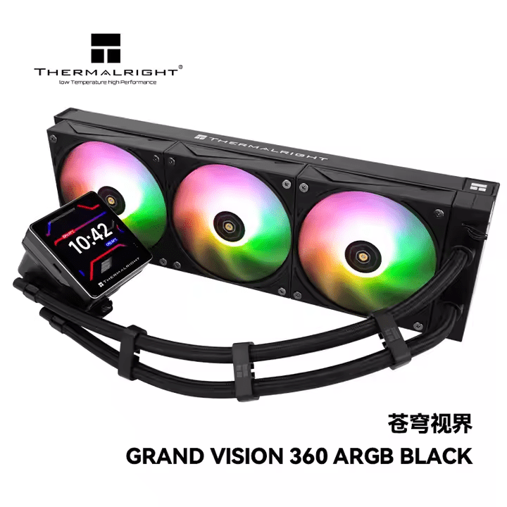 Thermalright GRAND VISION 360 Thor Hammer White ARGB 3.4-inch IPS LCD Large Screen Air CPU Water Cooler for Computers