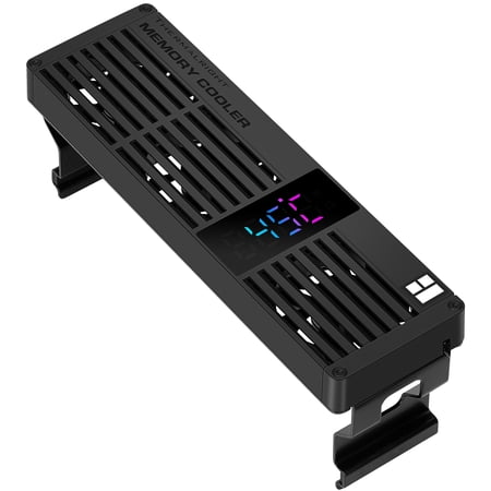 Thermalright MC-3 DIGITAL BLACK Triple-Fan Digital Display Memory Cooler, dimensions: 153x46x57.7mm, compatible with DDR/DDR2/DDR3/DDR4/DDR5 memory