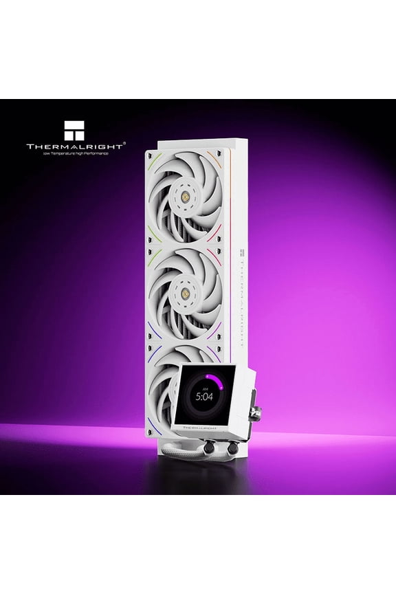 PEERLESS VISION 360 UB ARGB White Radiator for low noise 27dba Computer Case Water Cooling