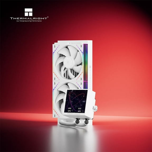 Thermalright Peerless Vision 240 Argb White All-in-One S-FDB Bearing Water Cooling Radiator for desktop computer